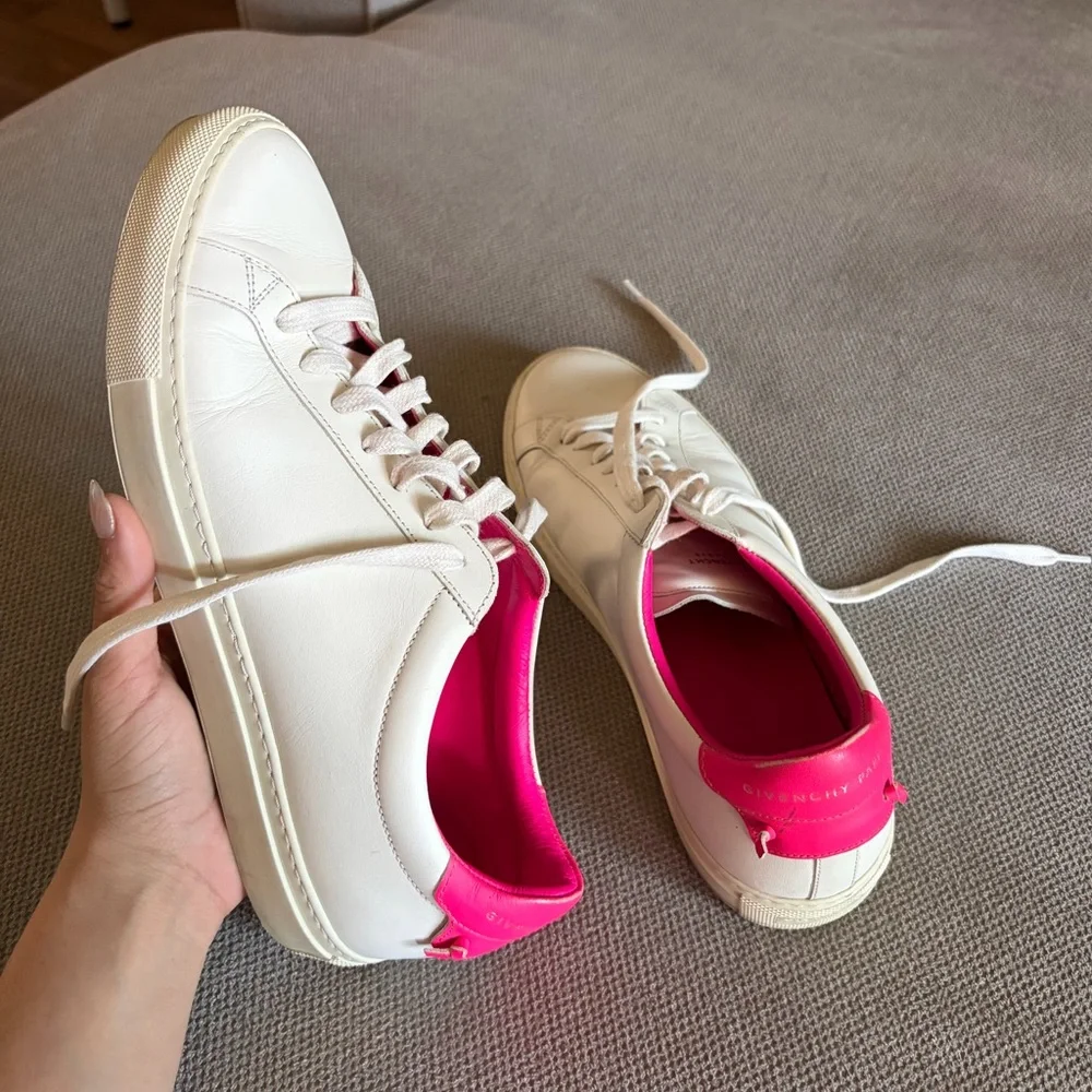 Givenchy Urban Knot Street Sneakers Pink and White - Picture 1 of 7